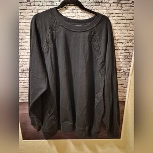 TORRID LACE PULLOVER CREW SWEATSHIRT SIZE 3X